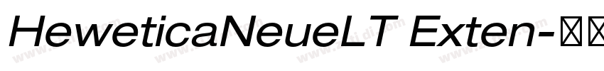HeweticaNeueLT Exten字体转换